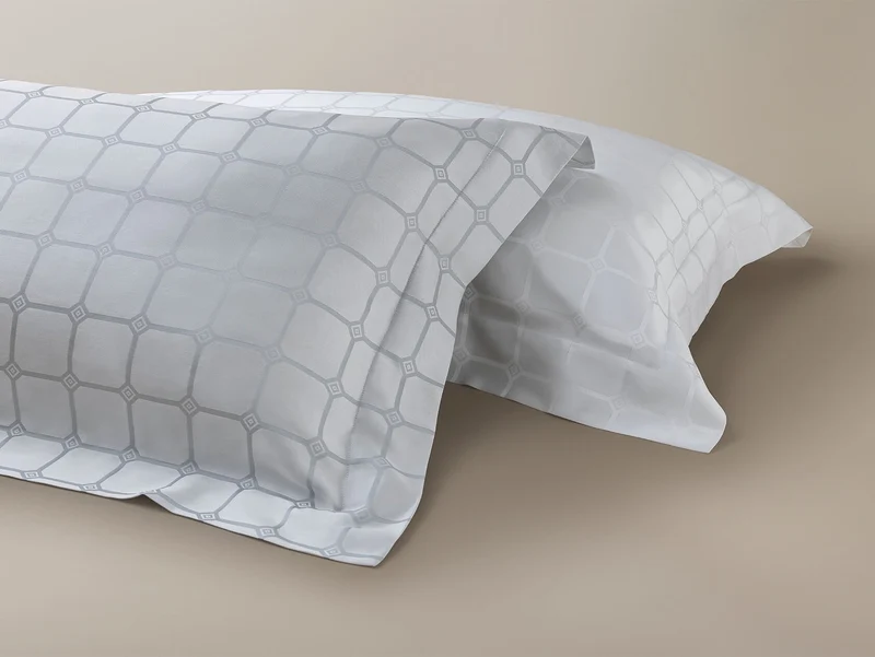 The Trellis Luxury Pillowcase - Silver