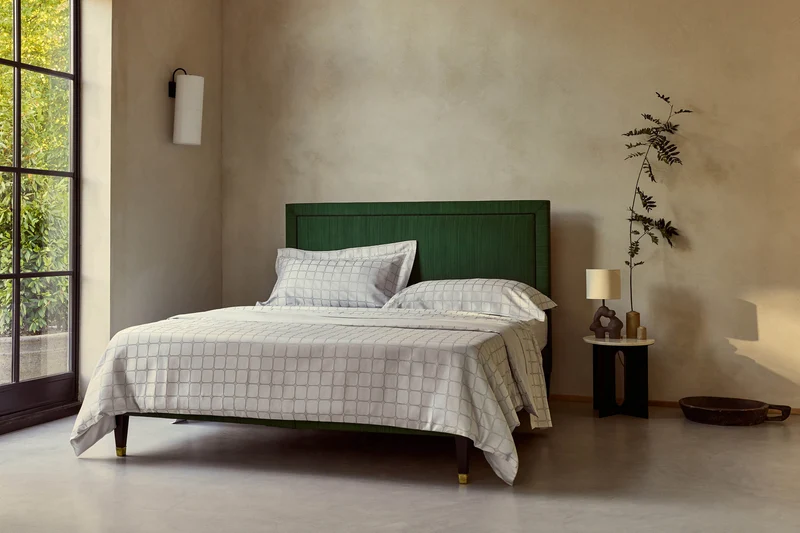 The Trellis Luxury Duvet Cover - Silver
