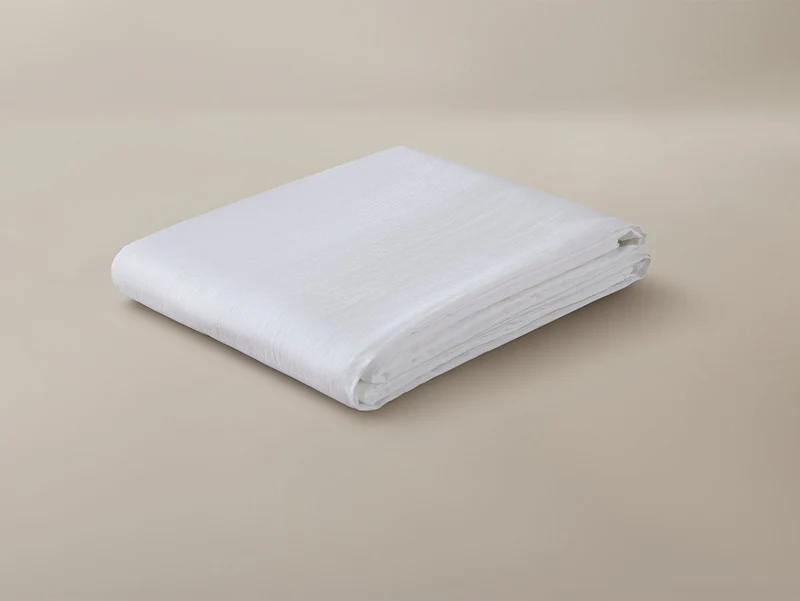 The Organic Linen Duvet Cover - White
