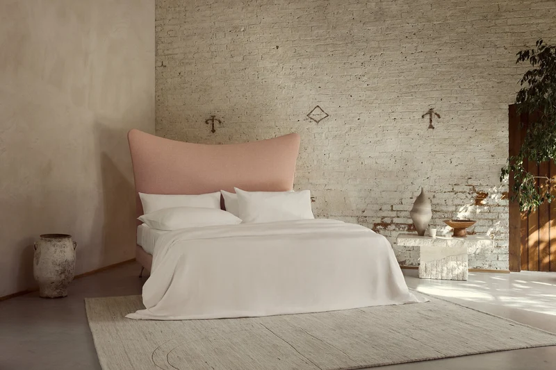 The Organic Linen Duvet Cover - White