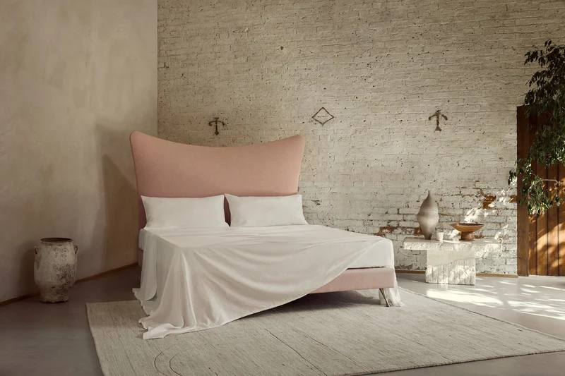 The Organic Linen Flat Sheet - White