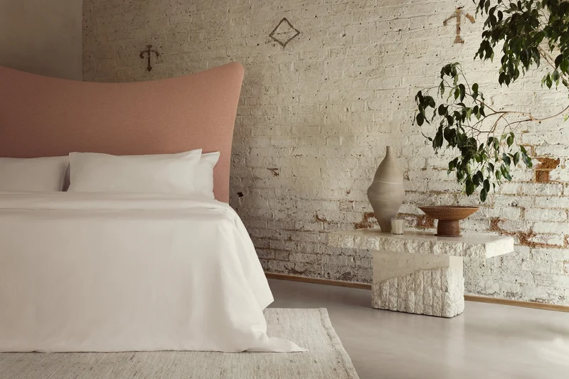 The Organic Linen Flat Sheet - White
