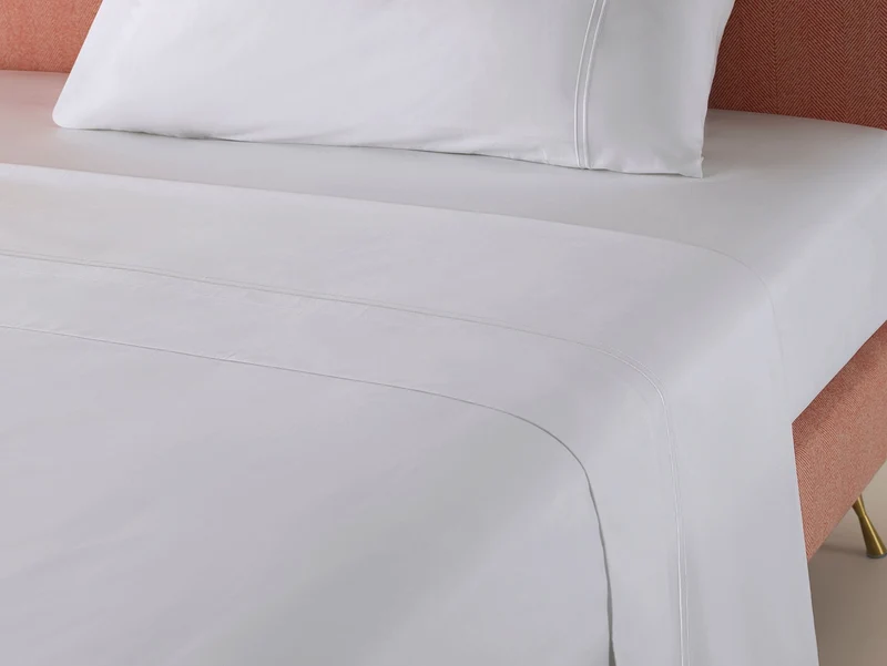 The Drift Luxury Cotton Percale Flat Sheet