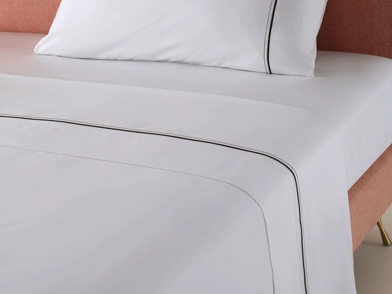 The Drift Luxury Cotton Percale Flat Sheet