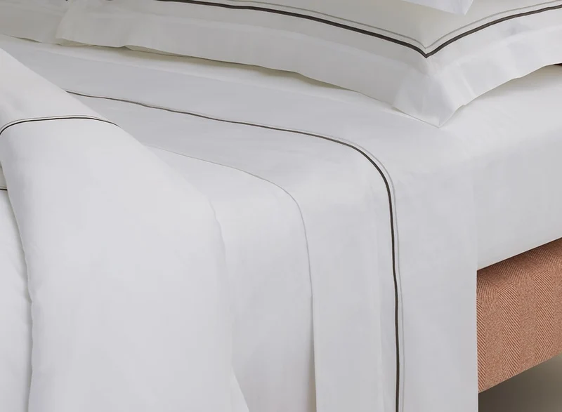 The Drift Luxury Cotton Percale Flat Sheet