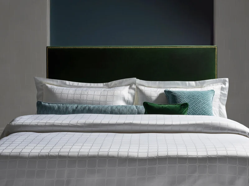 The Trellis Luxury Duvet Cover - White