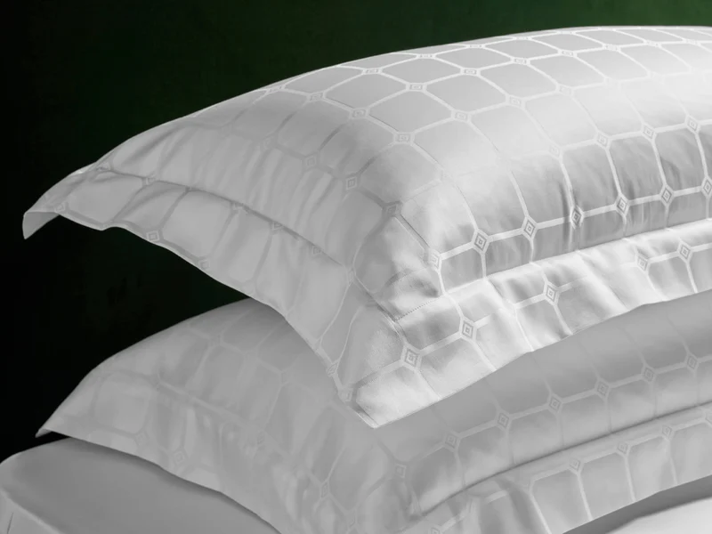 The Trellis Luxury Pillowcase - White
