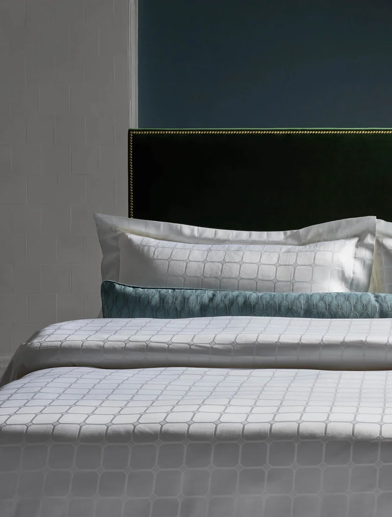 The Trellis Luxury Pillowcase - White