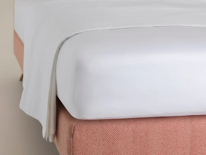 The Trellis Luxury Fitted Sheet - White