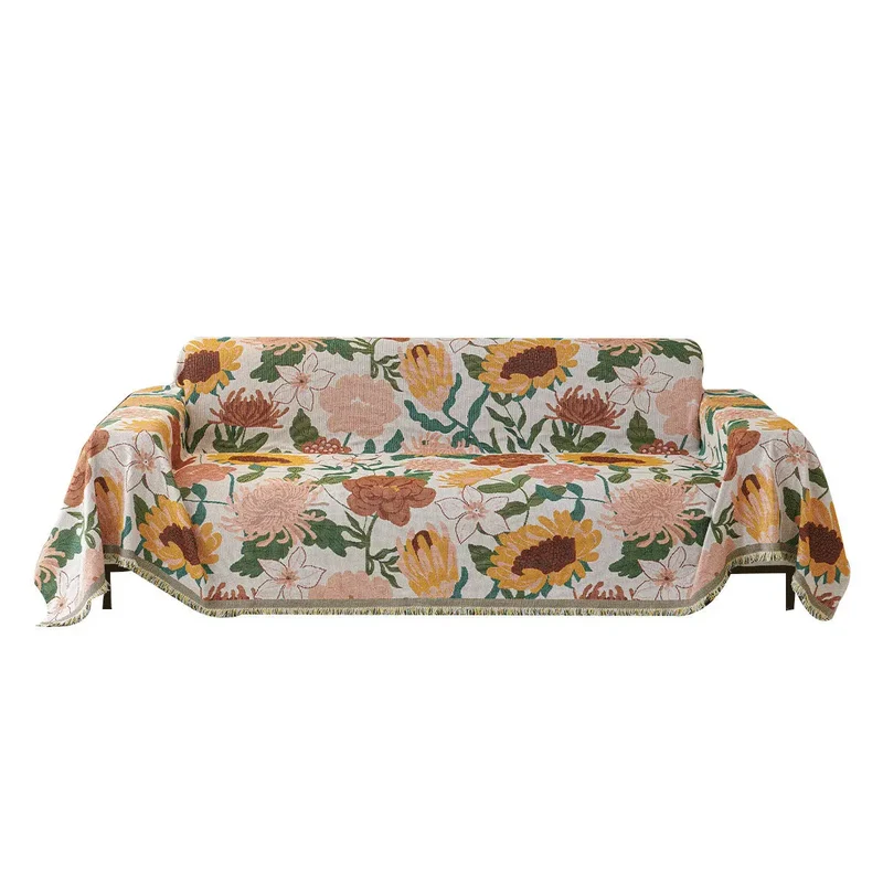 Plaid Canapé Chenille Floréal