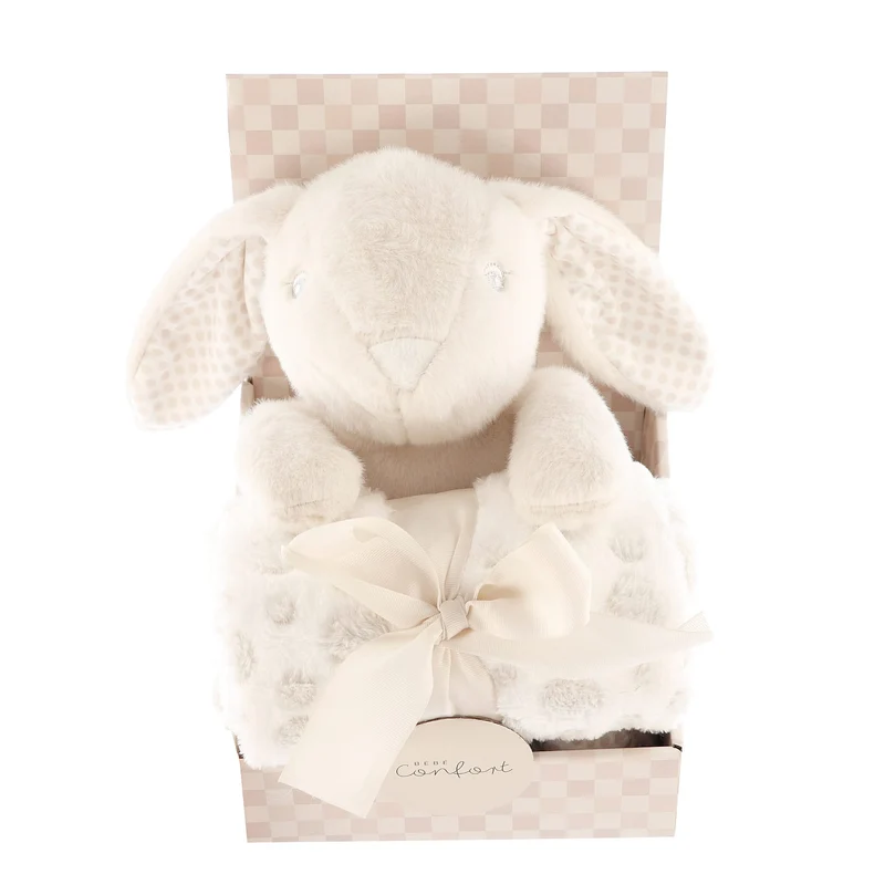 Couverture Et Peluche Lapin