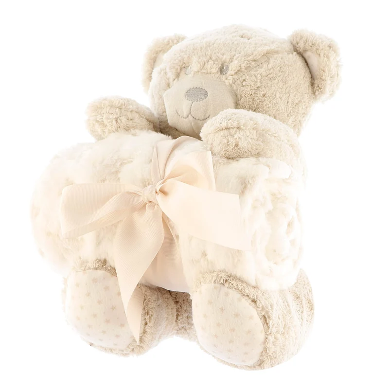 Couverture Et Peluche Ours