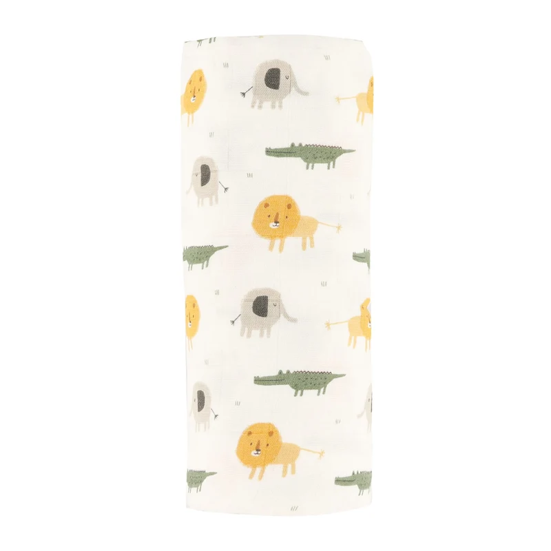 Couverture Mousseline Bambou - Safari
