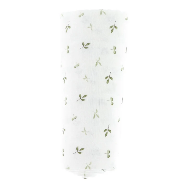 Couverture Mousseline Bambou - Feuille