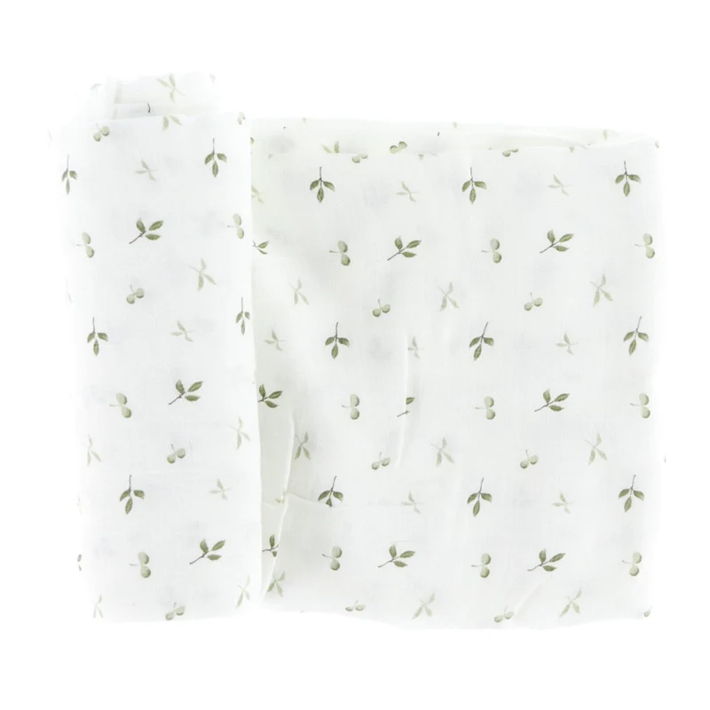 Couverture Mousseline Bambou - Feuille
