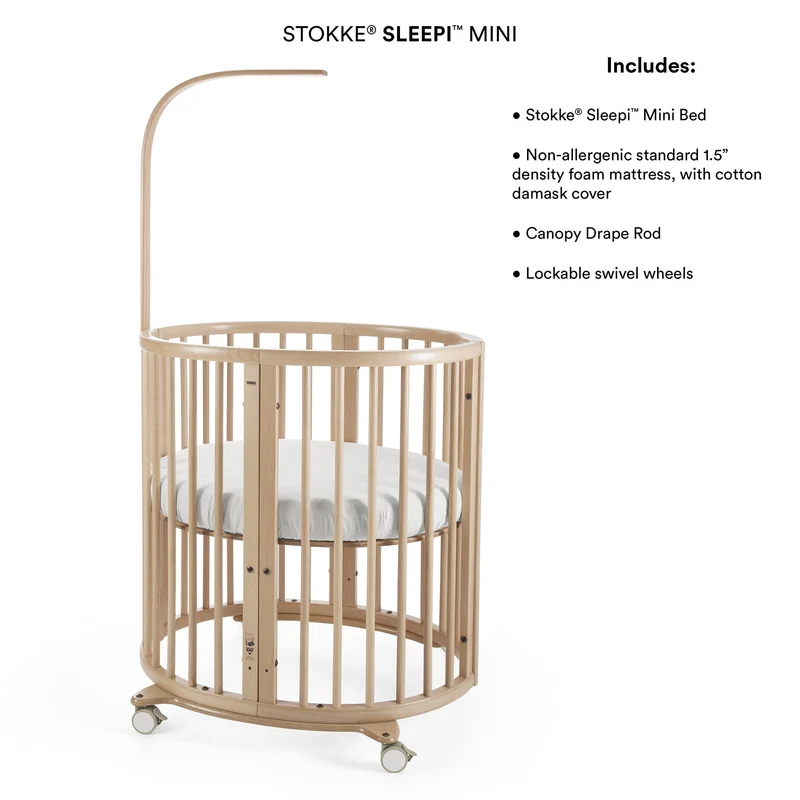 Mini Couchette Stokke® Sleepi™ V3 avec Matelas - Blanc