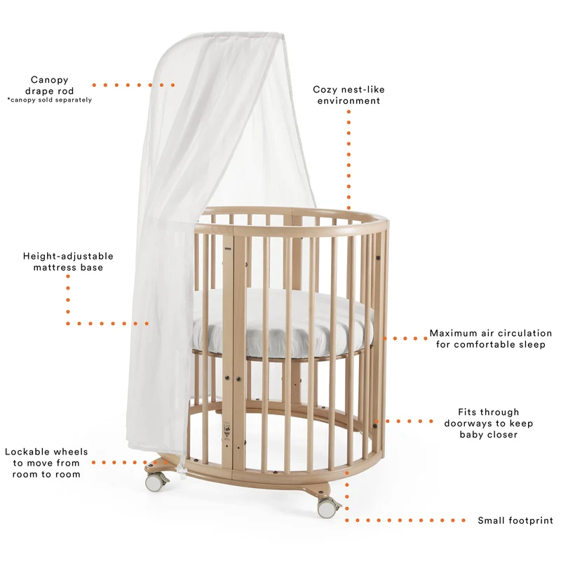 Mini Couchette Stokke® Sleepi™ V3 avec Matelas - Blanc
