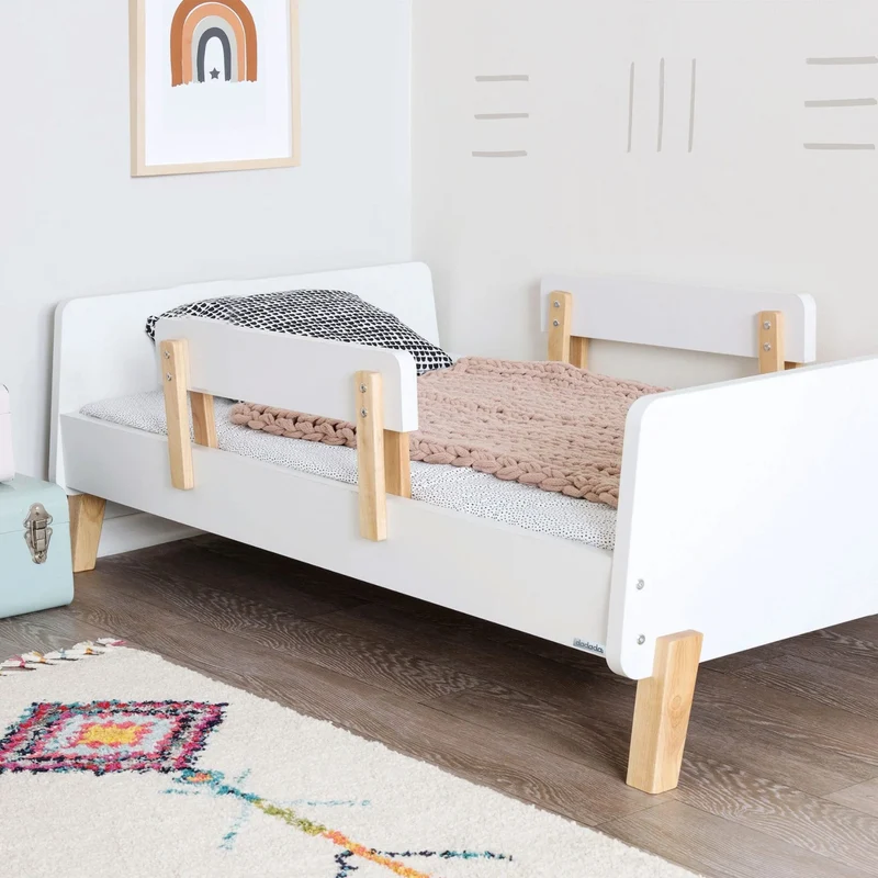 Lit de Transition Muse - Blanc/Naturel