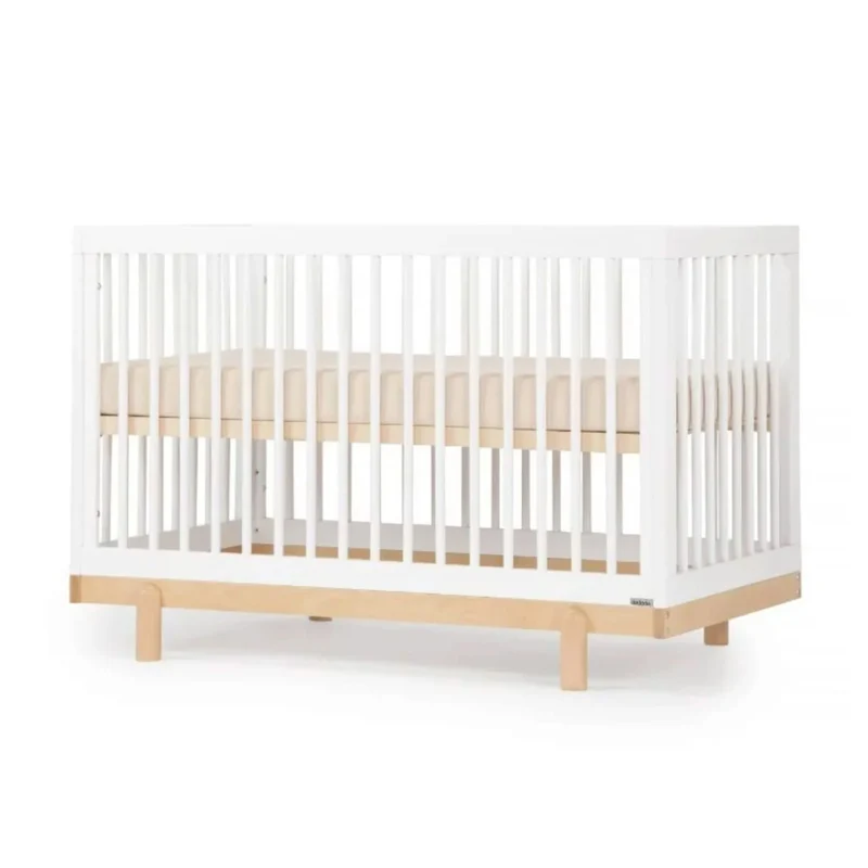 Couchette convertible 4 en 1 Bliss - Blanc/Naturel