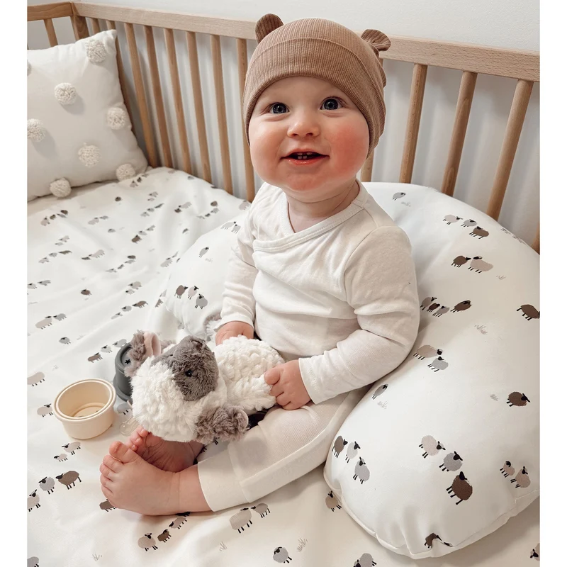 Literie 3 Morceaux Lit de bébé Moutons- Édition Spéciale Laura Lémerveil