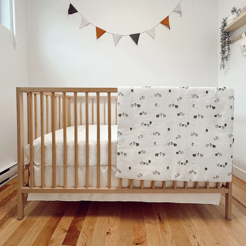 Literie 3 Morceaux Lit de bébé Moutons- Édition Spéciale Laura Lémerveil