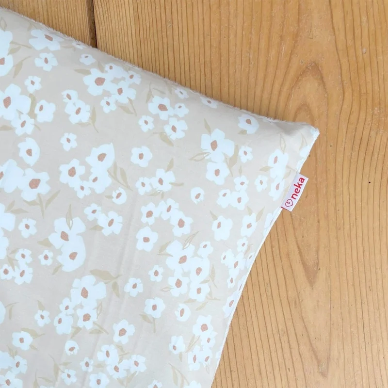 Oreiller ajustable pour enfant en écales de sarrasin 2 à 5 ans - Fleurs de Coton