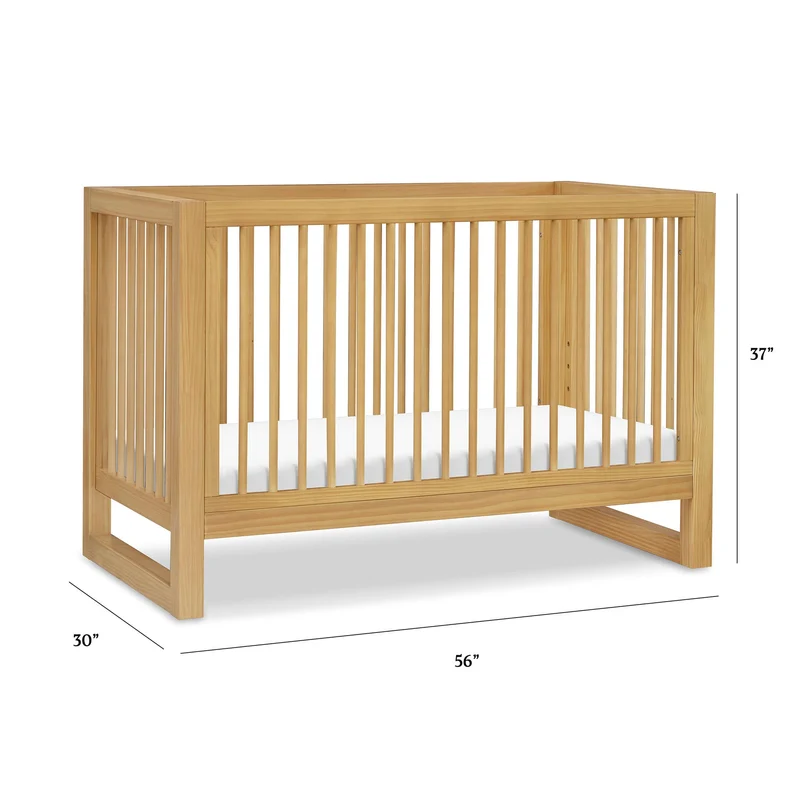 Couchette Convertible 3-en-1 Nantucket avec Kit de Conversion- Miel