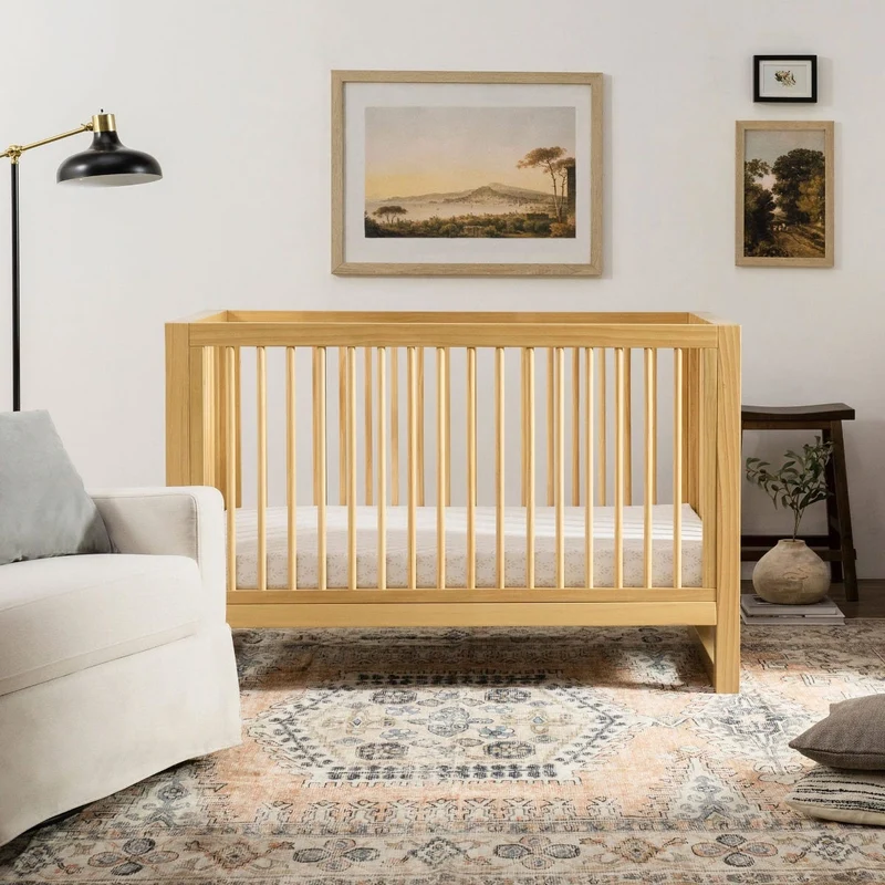 Couchette Convertible 3-en-1 Nantucket avec Kit de Conversion- Miel