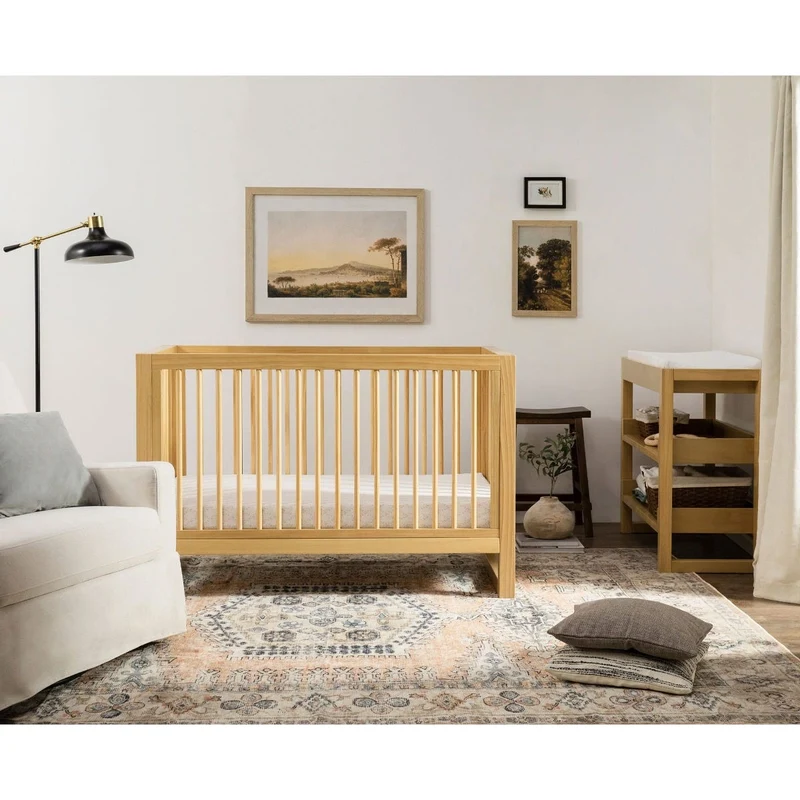 Couchette Convertible 3-en-1 Nantucket avec Kit de Conversion- Miel