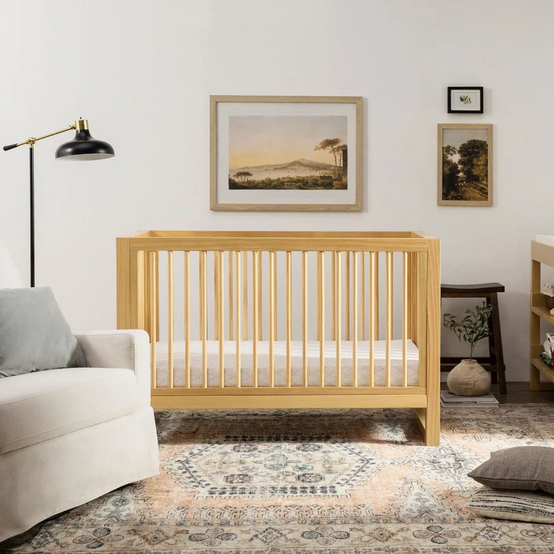 Couchette Convertible 3-en-1 Nantucket avec Kit de Conversion- Miel