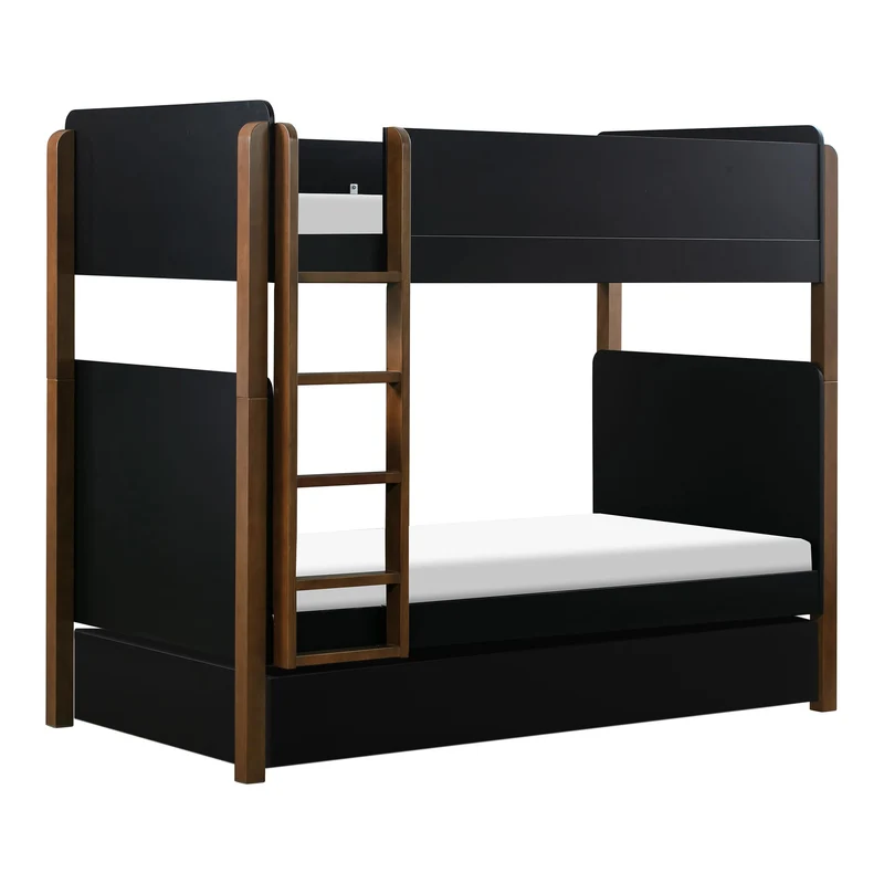 Tiroir de Rangement pour Lit Gigogne Simple Universel - Noir