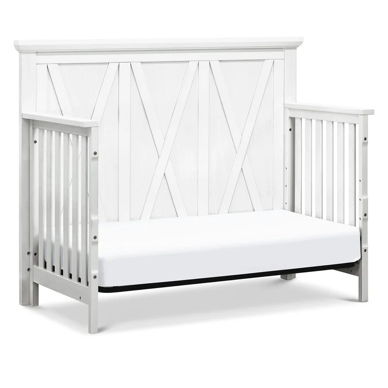 Couchette Évolutive 3 en 1 Emory Farmhouse - Blanc Lin