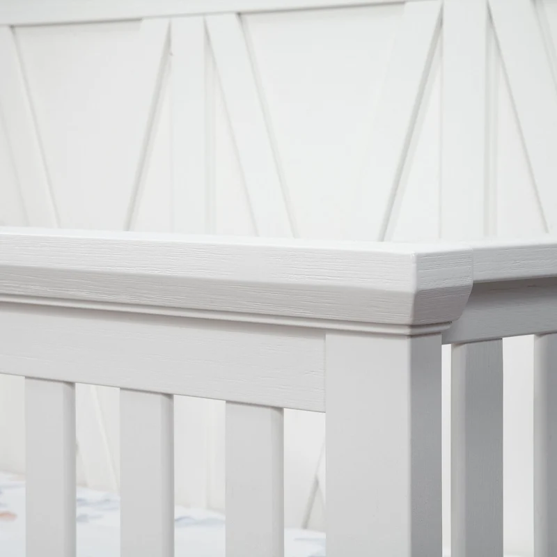 Couchette Évolutive 3 en 1 Emory Farmhouse - Blanc Lin