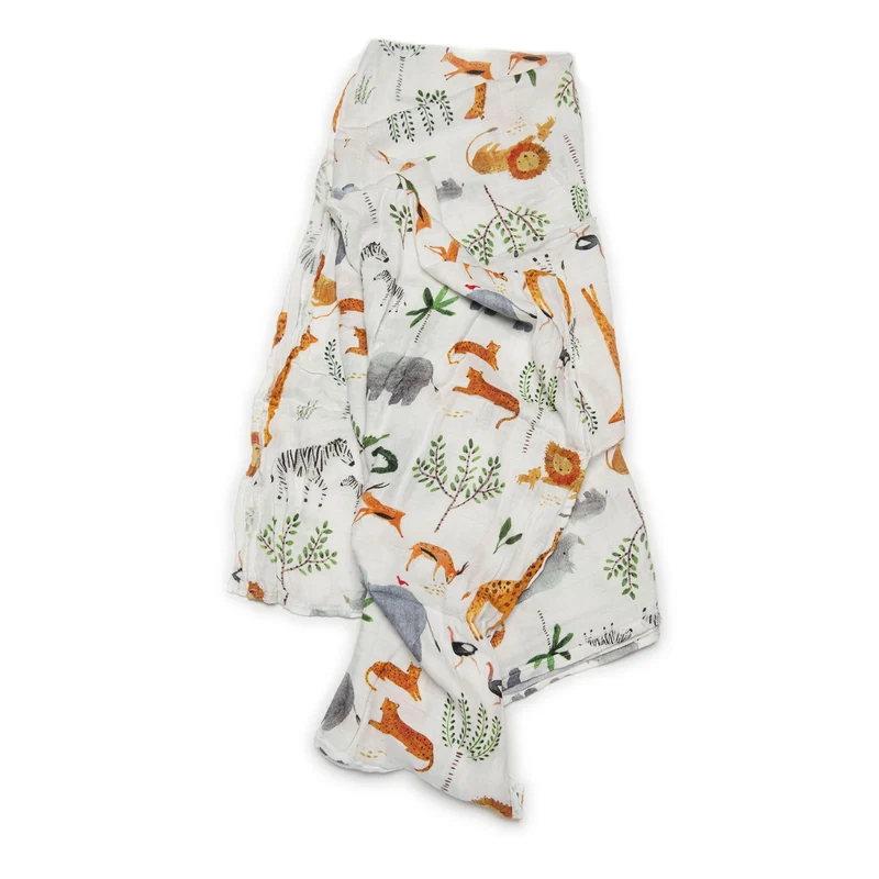 Couverture Mousseline Bambou - Safari