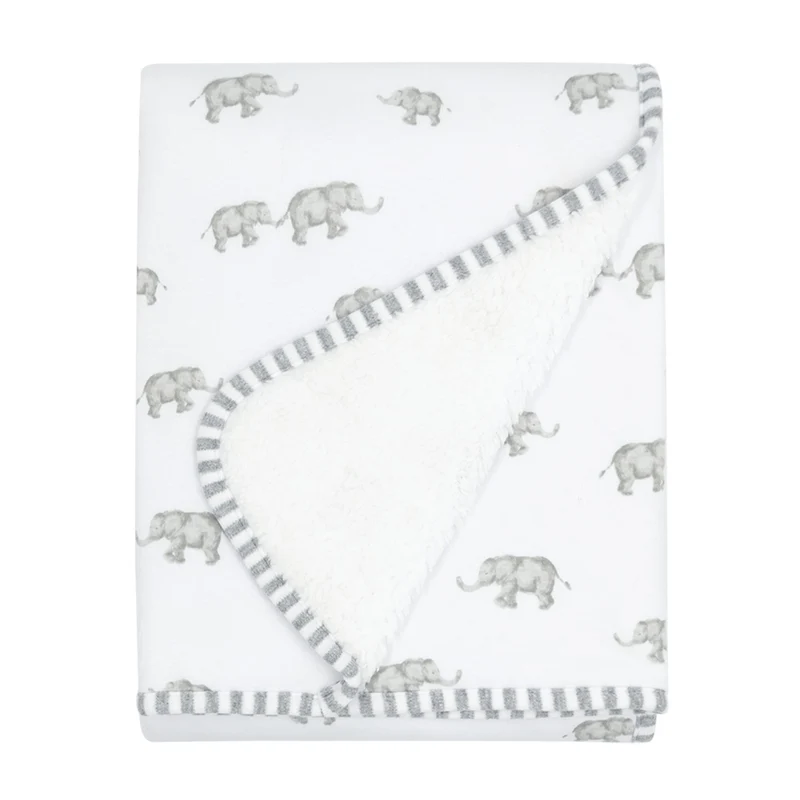Couverture Sherpa - Eléphant Gris