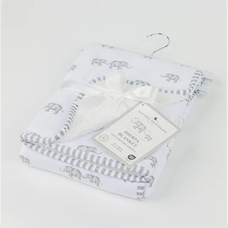 Couverture Sherpa - Eléphant Gris