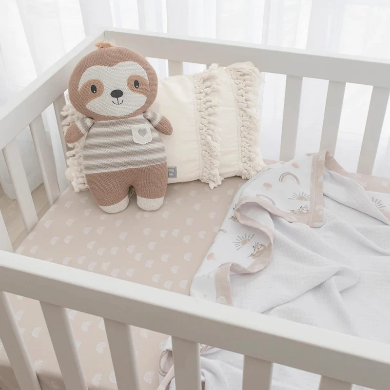 Drap Contour pour Lit de Bébé - Arc-En-Ciel