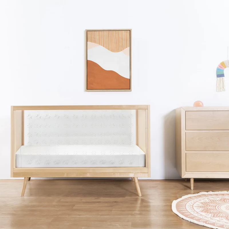 Couchette 3-en-1 Transparente Nifty - Acrylique / Bouleaux Naturel