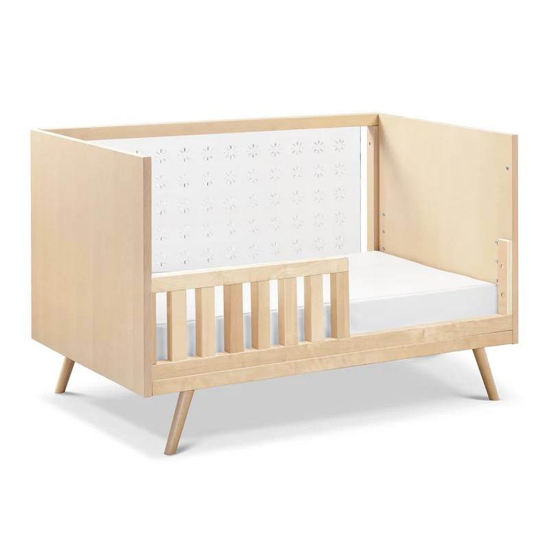 Couchette 3-en-1 Transparente Nifty - Acrylique / Bouleaux Naturel