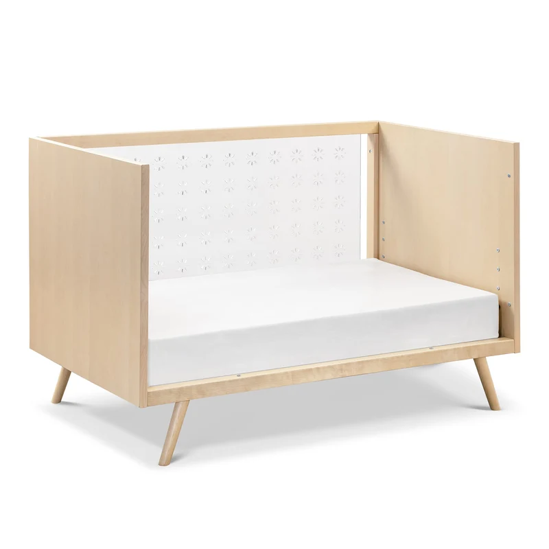 Couchette 3-en-1 Transparente Nifty - Acrylique / Bouleaux Naturel