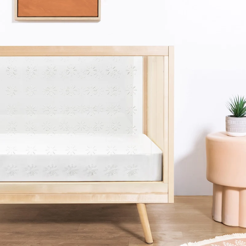 Couchette 3-en-1 Transparente Nifty - Acrylique / Bouleaux Naturel