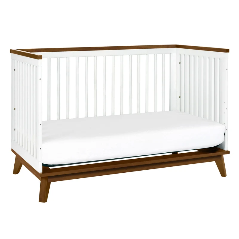 Couchette Convertible 3 en 1 Scoot - Blanc / Noyer