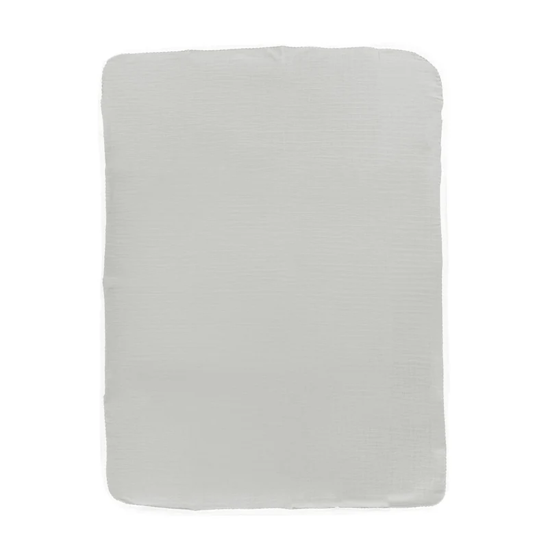 Couverture Mousseline Gaufré - Uni Gris