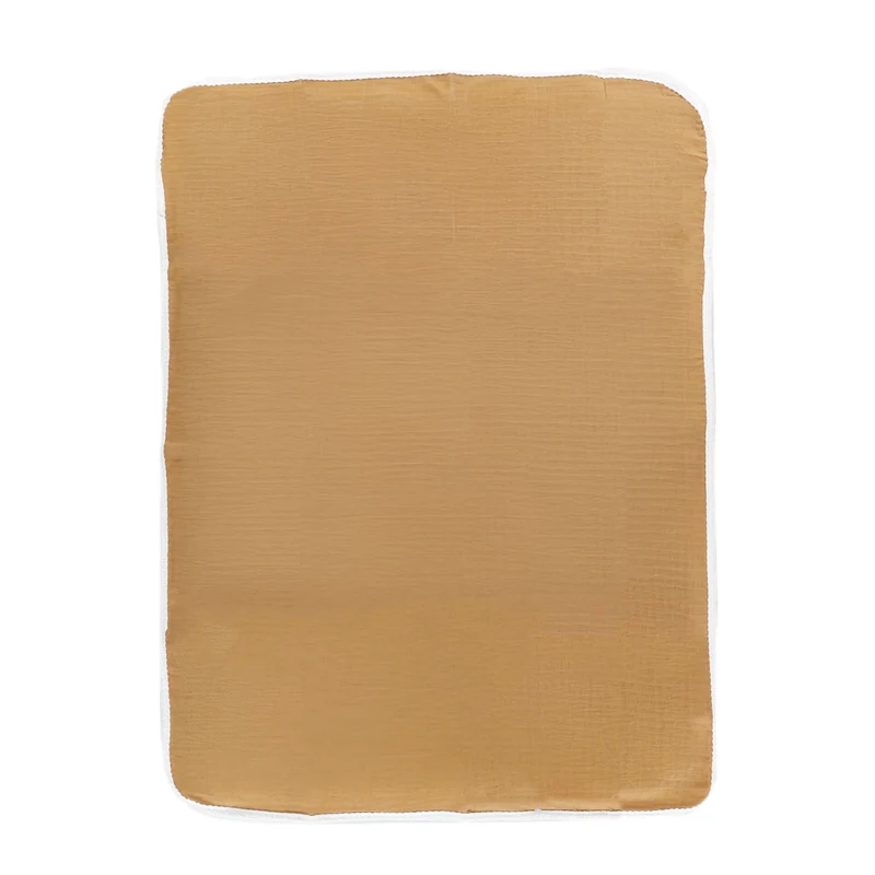 Couverture Mousseline Gaufré - Uni Brun