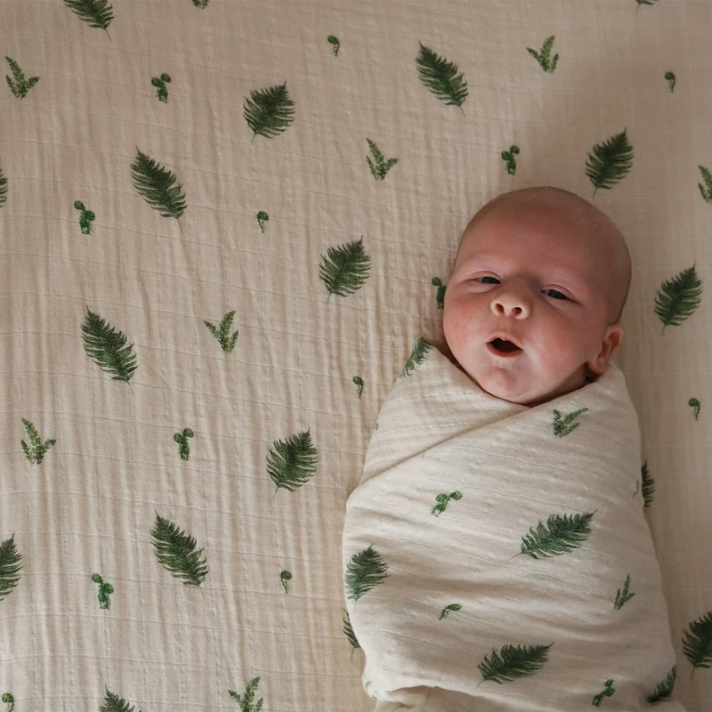 Drap Contour Couchette de Bébé - Fougère