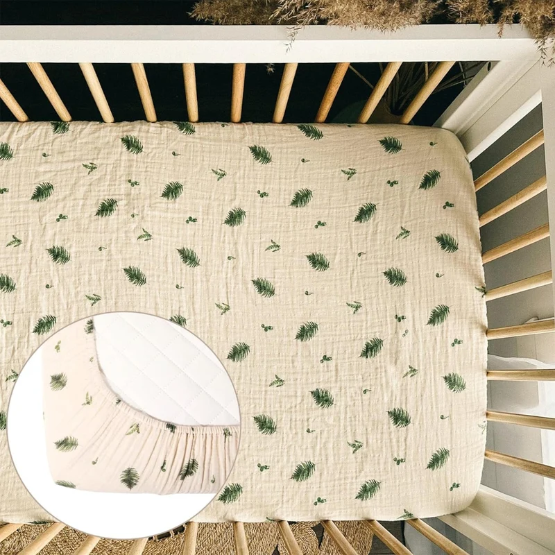 Drap Contour Couchette de Bébé - Fougère