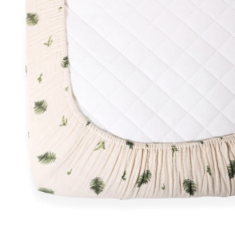 Drap Contour Couchette de Bébé - Fougère