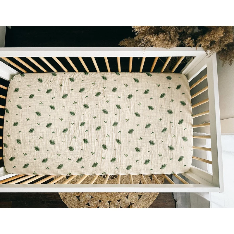 Drap Contour Couchette de Bébé - Fougère