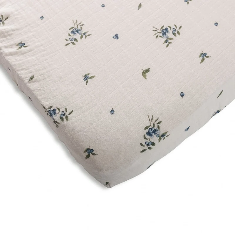 Drap Contour Couchette de Bébé - Bleuet
