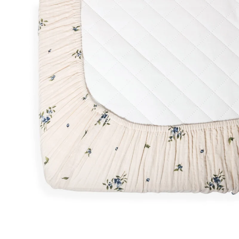 Drap Contour Couchette de Bébé - Bleuet